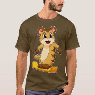 T-shirt Meerkat Snowboard Sports d'hiver