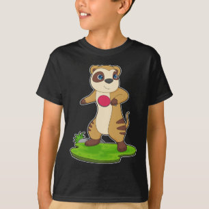 T-shirt Meerkat tennis de table Raquette de tennis de tabl