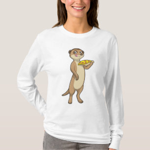 T-shirt Meerkat with pizza