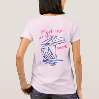 T-shirt Meet Me at the Beach–Coastal Summer Vibes Graphic