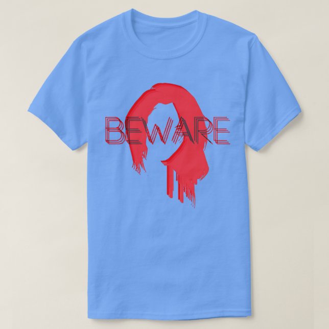 T-shirt Méfiez-vous de la tête rouge (Design devant)