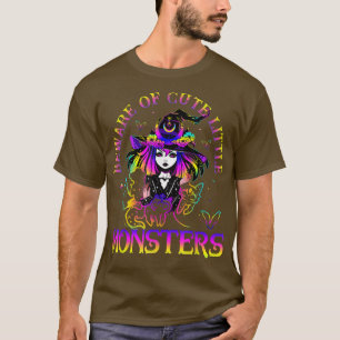 T-shirt Méfiez-vous de mignons petits monstres Chat Noir S