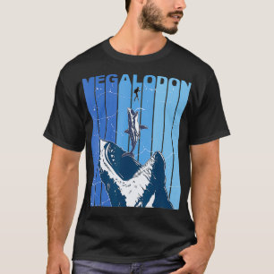 T-shirt Megalodon Grand requin blanc Giant Shark Lover Div