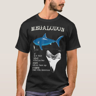 T-shirt Megalodon Meg Facts Funny Prehistoric Megatooth Sh