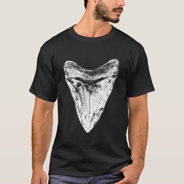 T-shirt Megalodon Tooth Shark Meg Sharks Fossil Th (Devant)