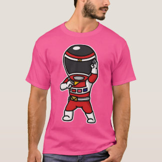 T-shirt Megared Denji Sentai Megaranger Chibi Style Kawaii