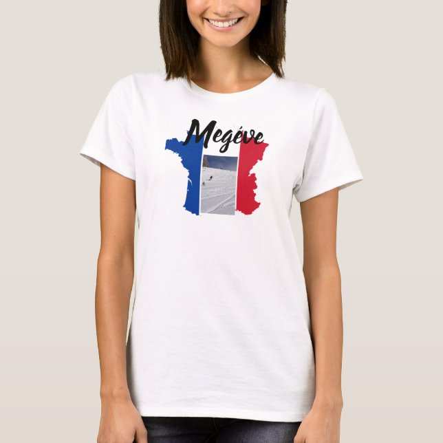T-shirt Megeve Ski France (Devant)
