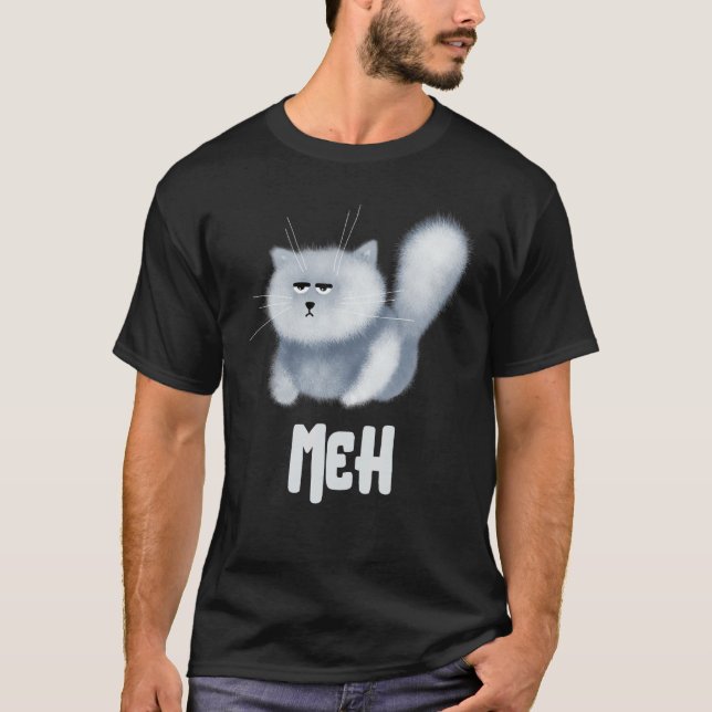 T-shirt Meh Cat  for Cat  Pet (Devant)