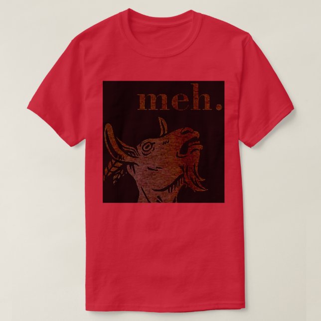 T-shirt Meh Goat Stack Lover Chèvre Farm Life (Design devant)