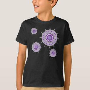 T-shirt Mehndi Imaginaire Silver Kid's and Baby Dark Shirt