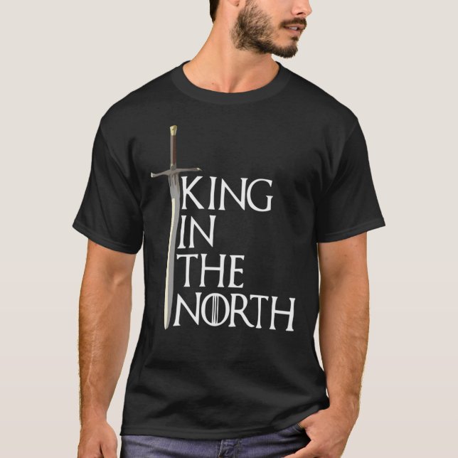 T-shirt MEILLEUR À ACHETER - King In The North Essential T (Devant)