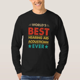 T-shirt Meilleur acousticien de l'aide auditive rétro du m