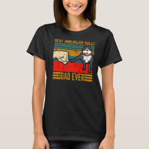 T-shirt Meilleur American Bulle Papa Retro Cute Dog Papa P
