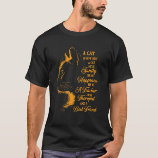 T-shirt Meilleur ami chat est un professeur Bonheur et thé