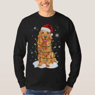 T-shirt Meilleur Ami Correspondant Père Noël Golden Retrie