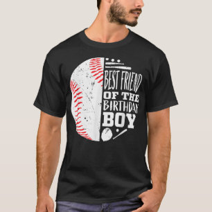 T-shirt Meilleur Ami de l'Anniversaire Garçon Baseball Thè