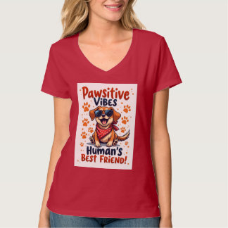 T-shirt Meilleur Ami de l'Homme Chien Mignon