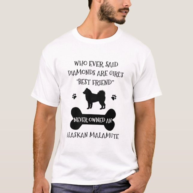 T-shirt Meilleur ami de Malamute Dog en Alaska (Devant)
