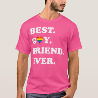 T-shirt Meilleur ami gay ever t shirt LGBTQ Gay Pride rétr