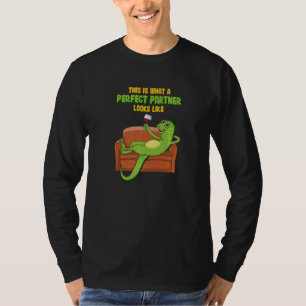 T-shirt Meilleur Ami Iguana Avec Vin Sur Canapé