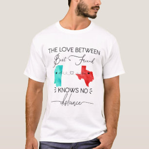 T-shirt Meilleur Ami Long Distance État, Tous les États