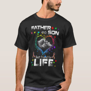 T-shirt Meilleur ami père fils pour la vie Sensibilisatio