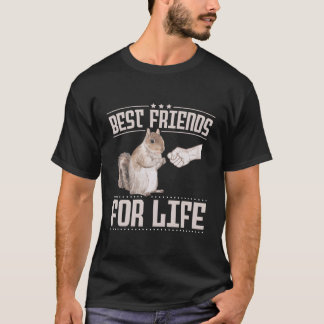 T-shirt Meilleur Ami Pour Écureuil À Vie