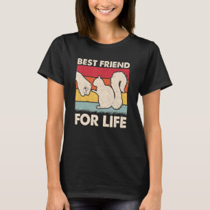 T-shirt Meilleur Ami Pour La Vie Rétro Vintage Écureuil Po