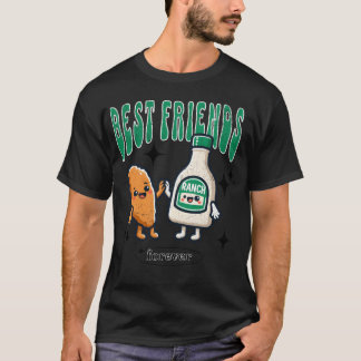T-shirt Meilleur Ami pour toujours ailes et Ranch Dressing