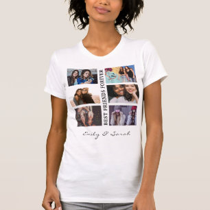 T-shirt Meilleur Ami pour toujours Personnalisé 6 Collage 