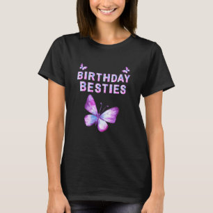 T-shirt meilleur amis avec des motifs papillon
