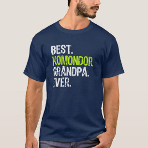 T-shirt Meilleur Amoureux des chiens Komondor Grandpa