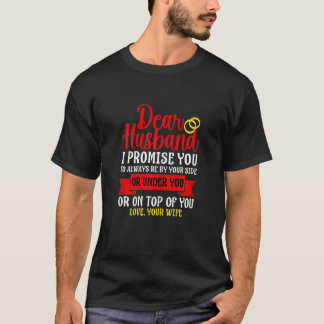 T-shirt Meilleur Anniversaire De Femme Du Mari À Son P