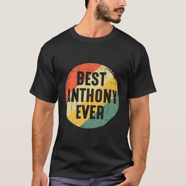 T-shirt Meilleur Anthony Jamais Pour Anthony Name (Devant)