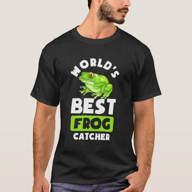 T-shirt Meilleur attrapeur de grenouilles au monde (Devant)