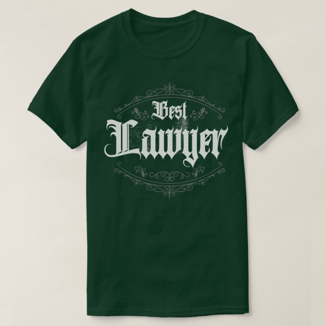 T-shirt Meilleur avocat classique (Design devant)