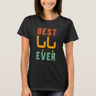 T-shirt Meilleur Baba jamais coloré Lettres Vintages Père
