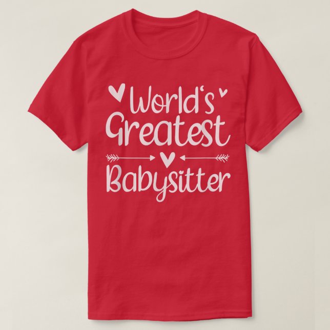 T-shirt Meilleur Babysitter Ever 1598 (Design devant)