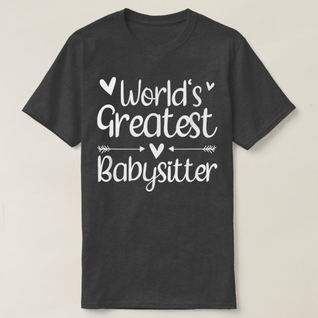 T-shirt Meilleur Babysitter Ever 1600 (Design devant)