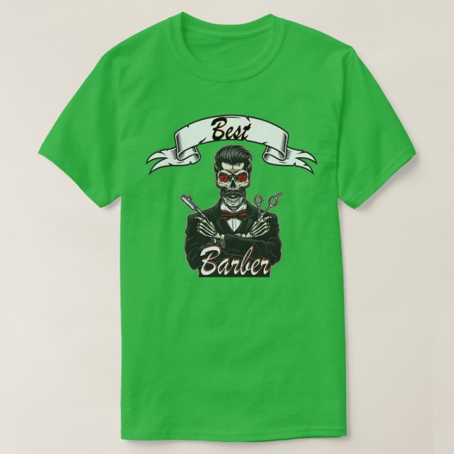 T-shirt Meilleur barbier jamais 1 (Design devant)