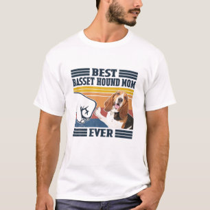 T-shirt Meilleur Basset Hound Maman Jamais Drôle Chien Mam
