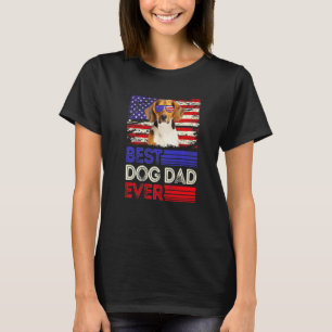 T-shirt Meilleur Beagle père jamais American Drapeau Patri