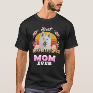 T-shirt Meilleur Berger Blanc Suisse Maman Jour des mères