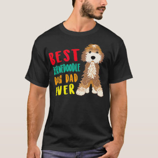 T-shirt Meilleur Berne Doodle Chien Papa Jamais Fête des p