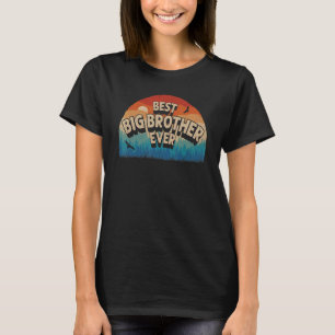 T-shirt Meilleur Big Brother Ever Hommes Retro Vintage cou