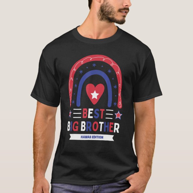 T-shirt Meilleur Big Brother Hawaii Edition Garçons frère  (Devant)