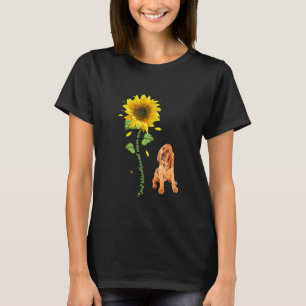 T-shirt Meilleur Bloodhound Maman jamais tournesol