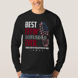 T-shirt Meilleur Bonus Efin Papa Merci D'Avoir Mis Avec M