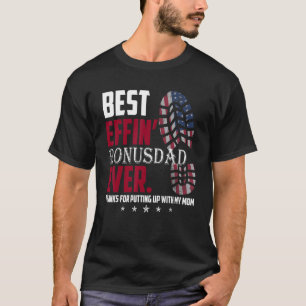 T-shirt Meilleur Bonus Efin Papa Merci D'Avoir Mis Avec M
