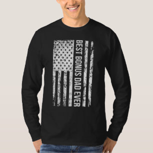 T-shirt Meilleur Bonus Papa Jamais Pour Stepdad American F